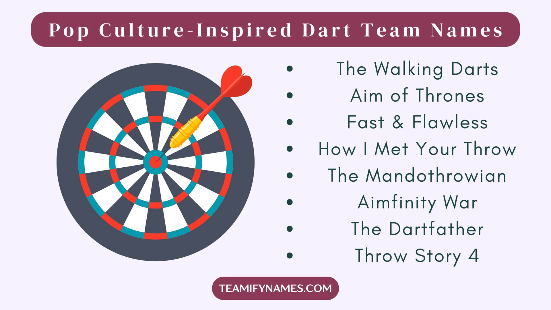 Pop Culture-Inspired Dart Team Names