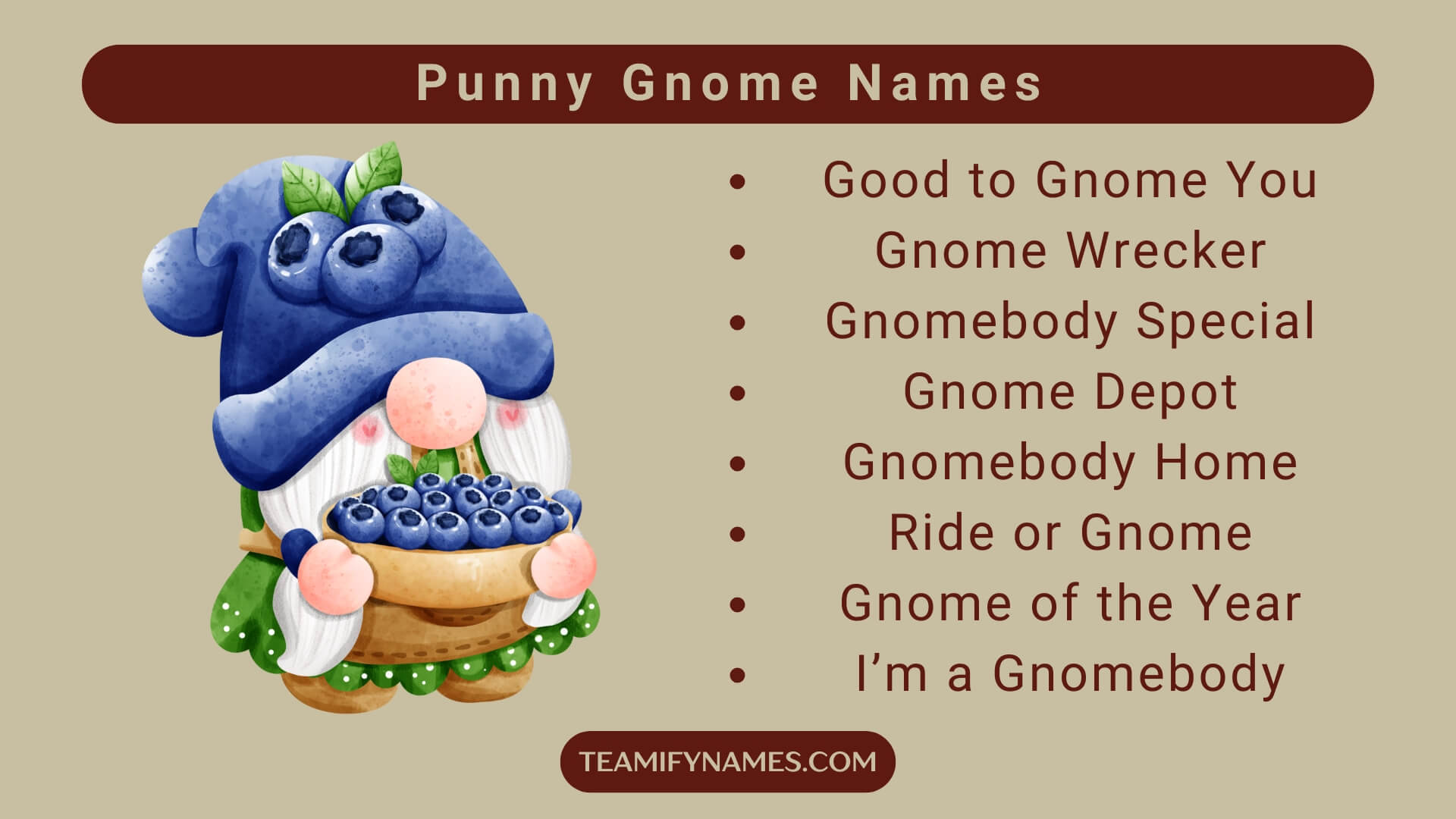 Punny Gnome Names