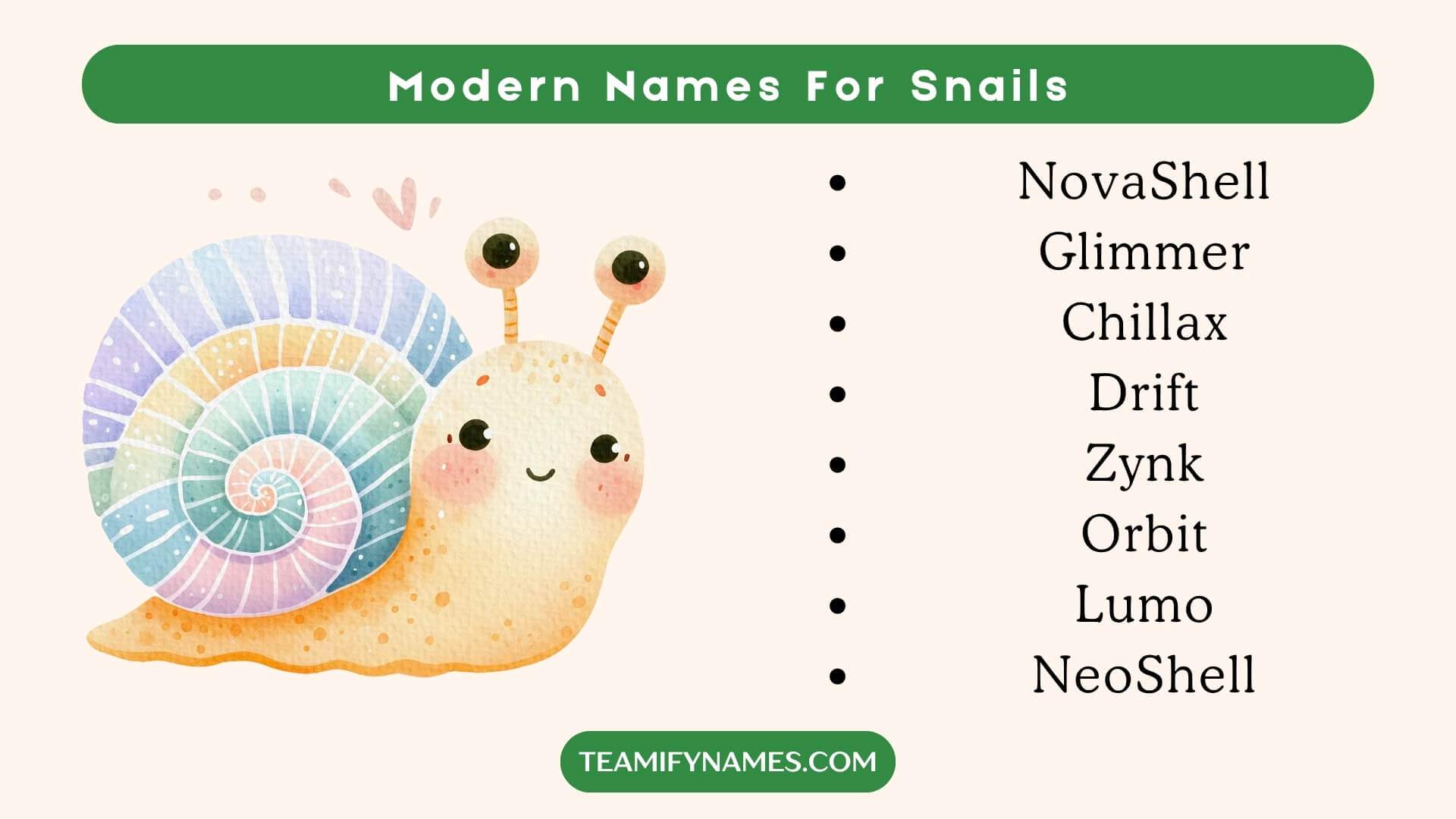 Modern Names For Snails