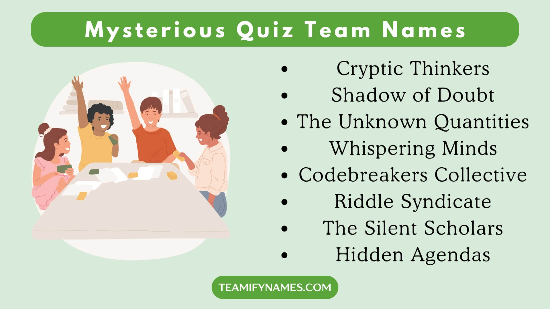 Mysterious Quiz Team Names