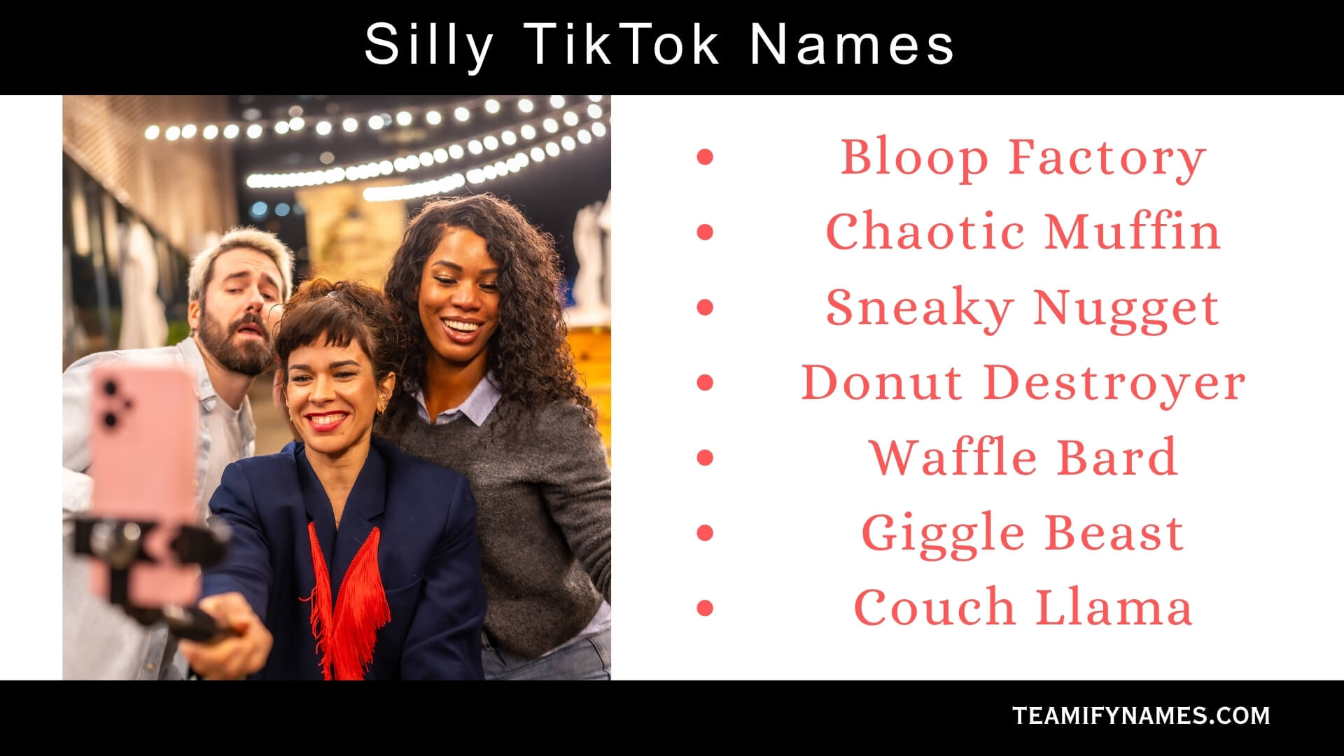 Silly TikTok Names
