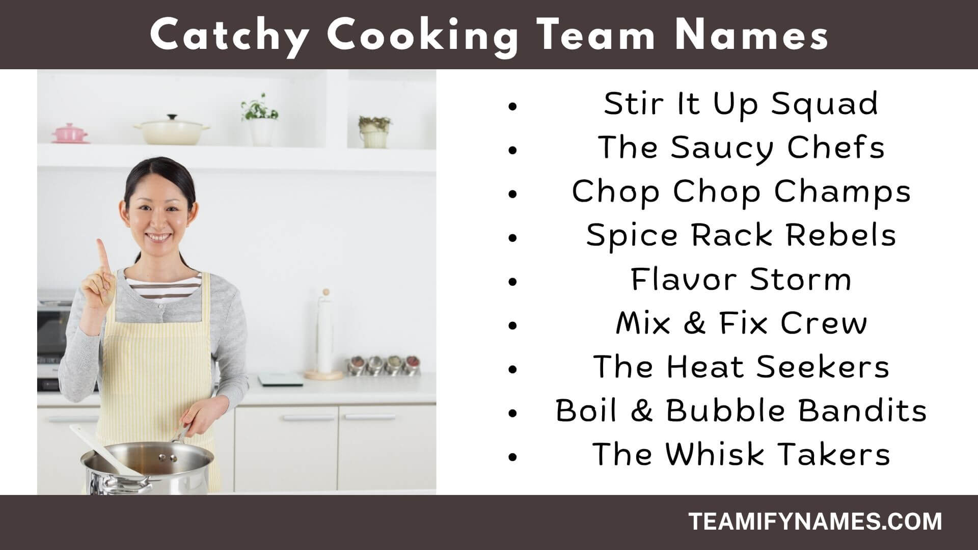 Catchy Cooking Team Names