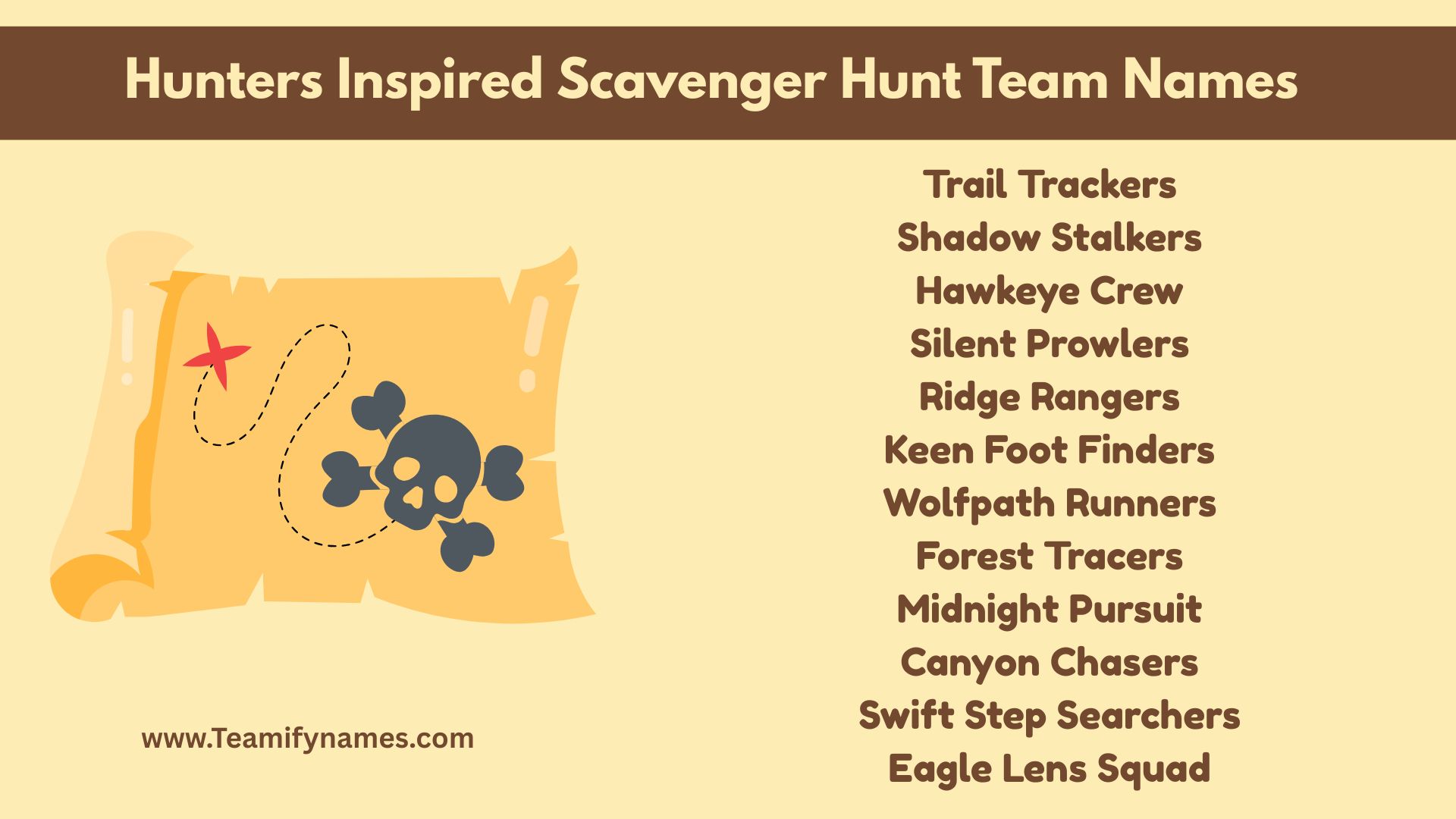Scavenger Hunt Team Names