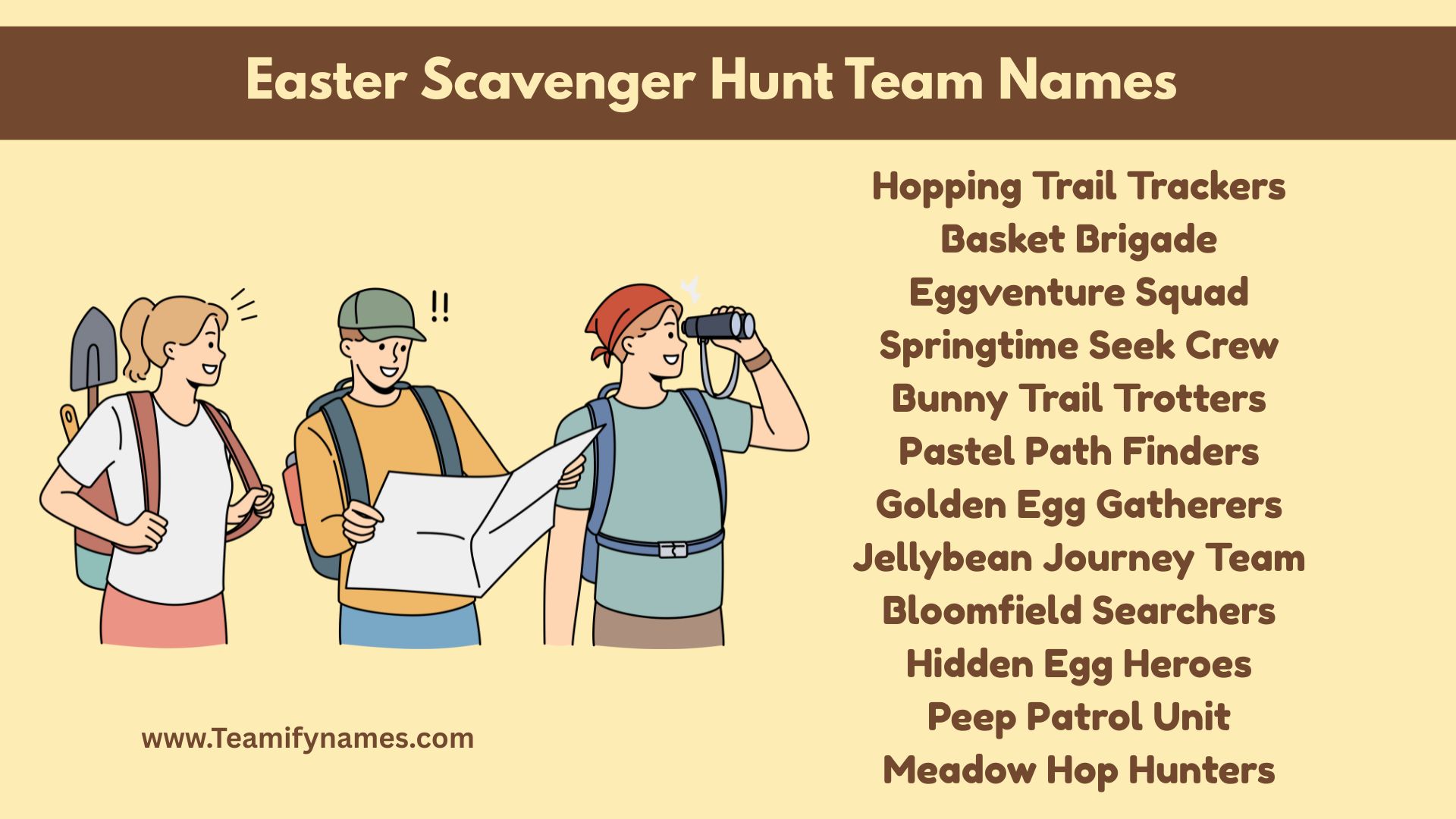 Scavenger Hunt Team Names
