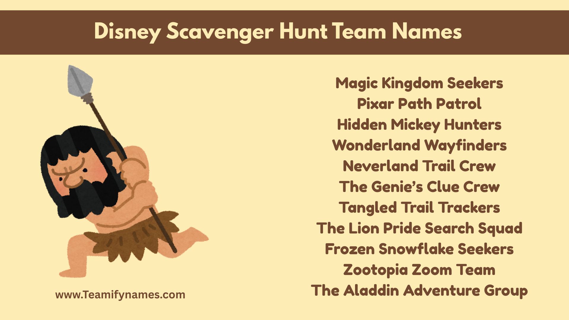 Scavenger Hunt Team Names